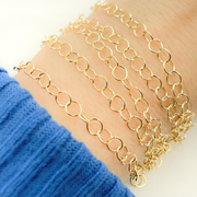 679GF. 14K Gold Filled Round Link Chain